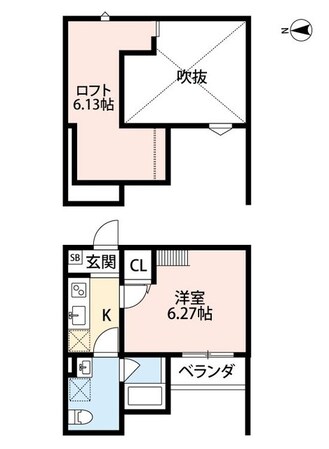 東花園駅 徒歩13分 2階の物件間取画像